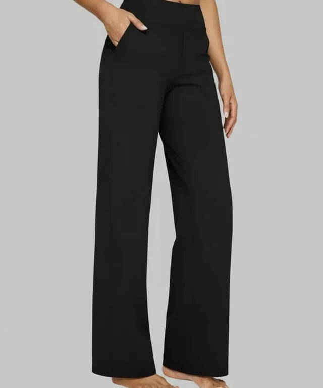 Pantalon Stretch Confort Taille Haute pour Femme au Style Élégant et Décontracté