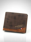 Portefeuille en cuir compact et élégant pour homme