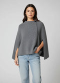 Cardigan ample femme à lacets manches chauve-souris