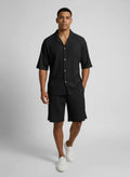 Ensemble chemise velours côtelé et short homme décontracté