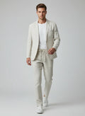 Ensemble homme en lin premium – Blazer et pantalon tapered