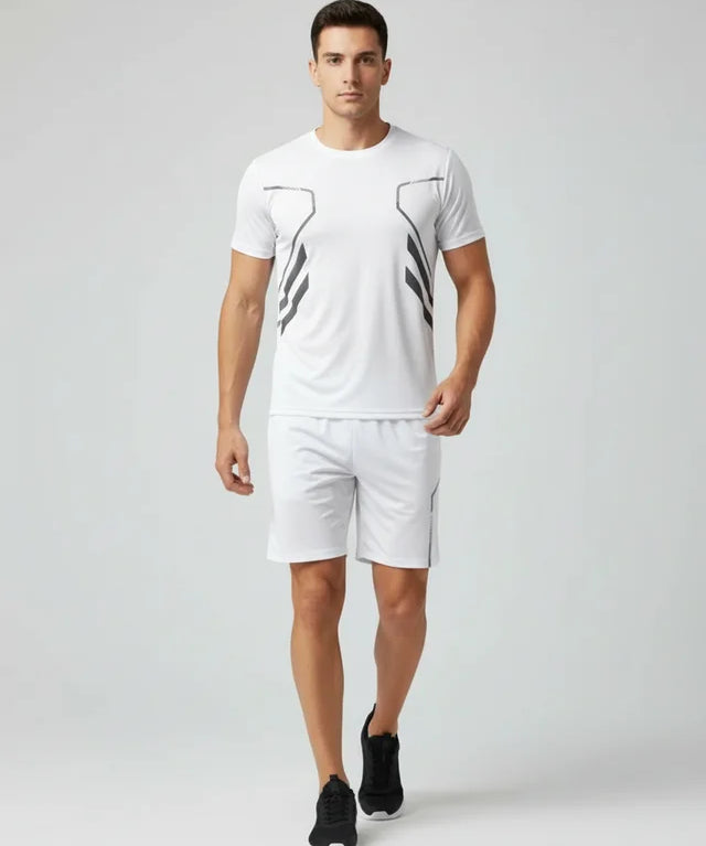 Ensemble sportif homme respirant, style estival