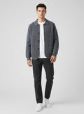 Chemise overshirt en laine mérinos extra-fine pure