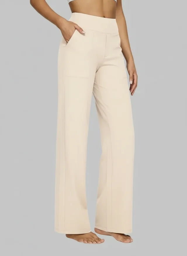 Pantalon Stretch Confort Taille Haute pour Femme au Style Élégant et Décontracté