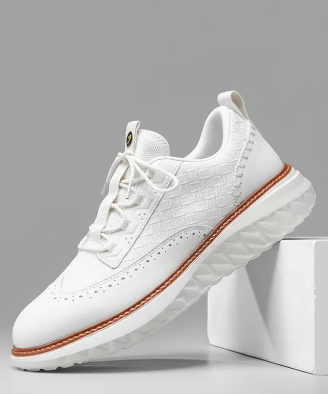 Richelieus en cuir tissé premium pour homme – Confort et élégance