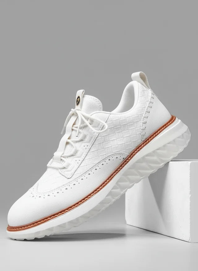Richelieus en cuir tissé premium pour homme – Confort et élégance