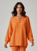 Pull oversize texturé en maille douce pour femme