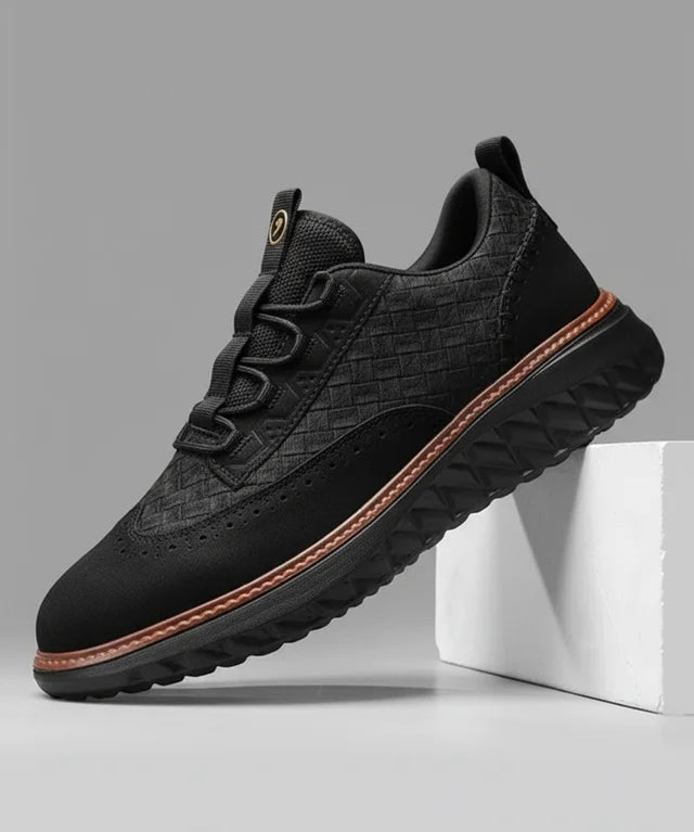Richelieus en cuir tissé premium pour homme – Confort et élégance