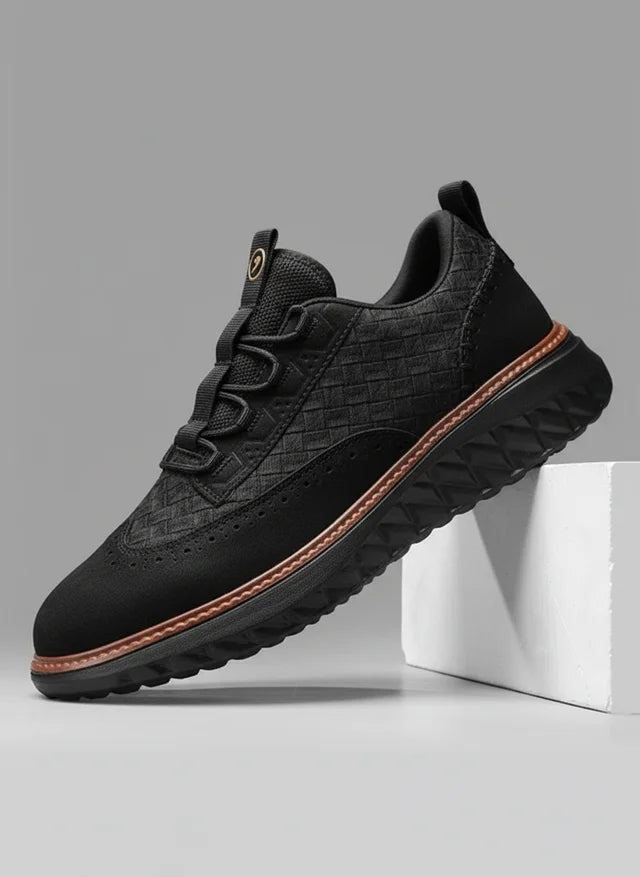 Richelieus en cuir tissé premium pour homme – Confort et élégance