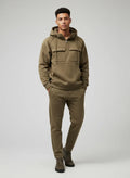 Sweat à capuche homme multi-poches automne-hiver