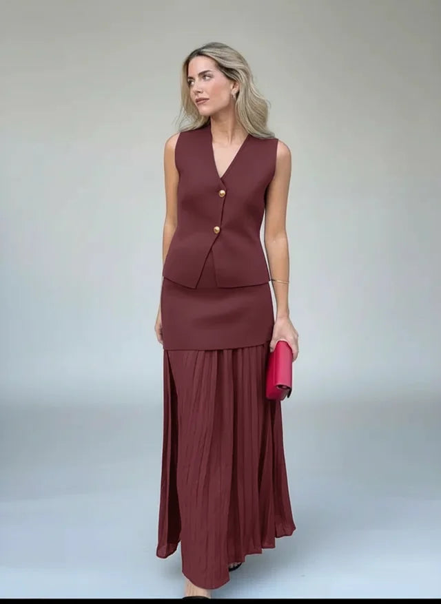 Ensemble jupe 2 pièces en maille