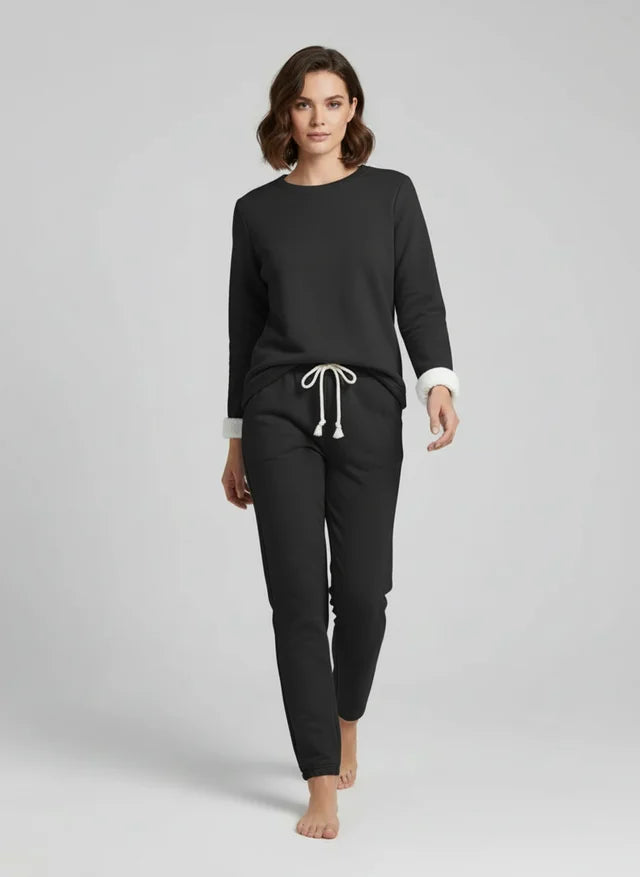 Ensemble détente féminin en tissu doux et raffiné