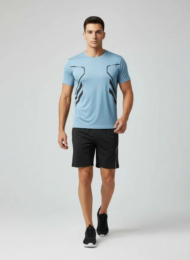 Ensemble sportif homme respirant, style estival