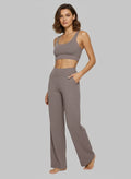 Pantalon Stretch Confort Taille Haute pour Femme au Style Élégant et Décontracté