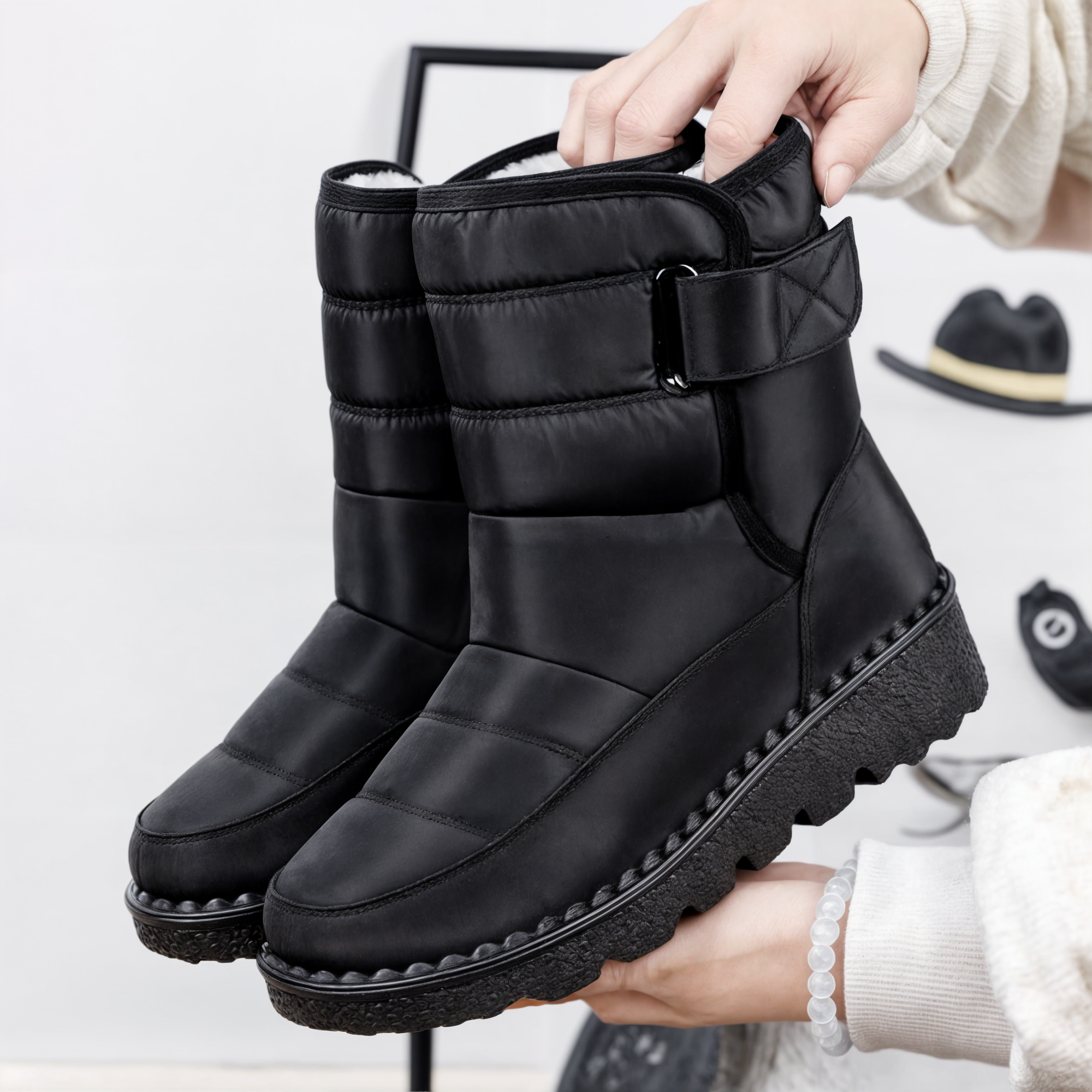 Bottes de Neige Imperméables & Antidérapantes pour Femme