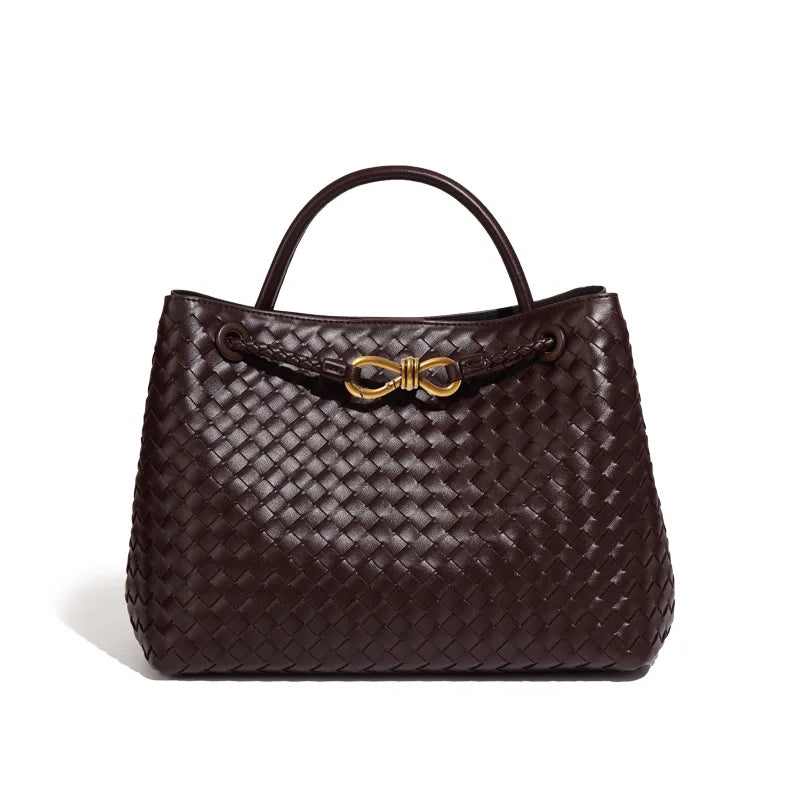 Sac à Main en Cuir PU Tressé